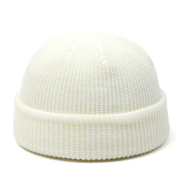 Knitted Hats For Women Skullcap Men Beanie Hat Winter Retro