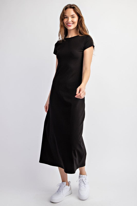 BASIC T-SHIRT MIDI DRESS